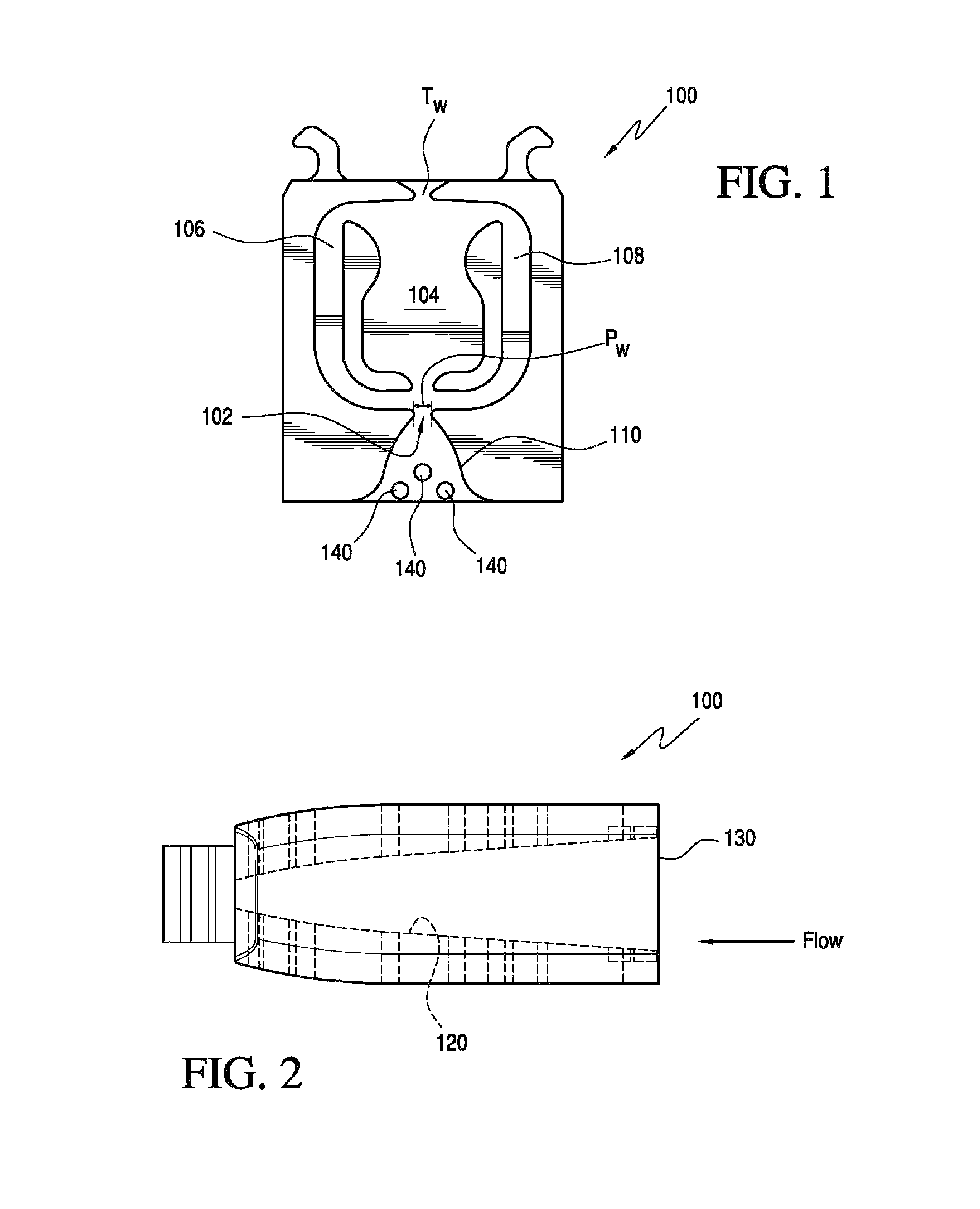 Nozzle and fluidic circuit adapted for use with cold fluids, viscous fluids or fluids under light pressure