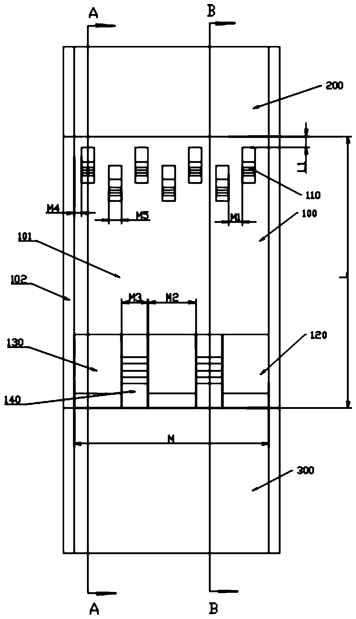 Bottom sill structure for force elimination pool