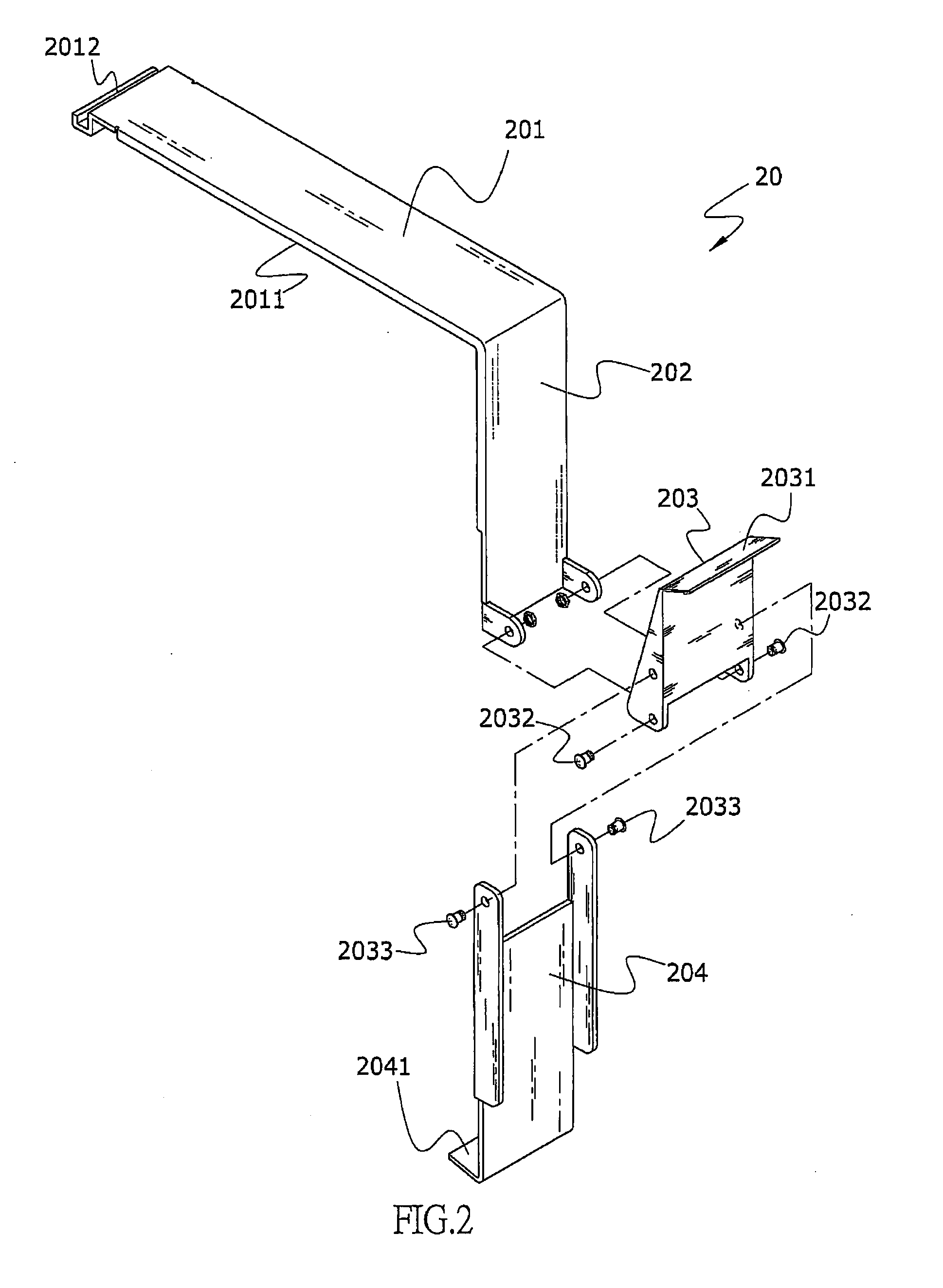 Power supply fixing device