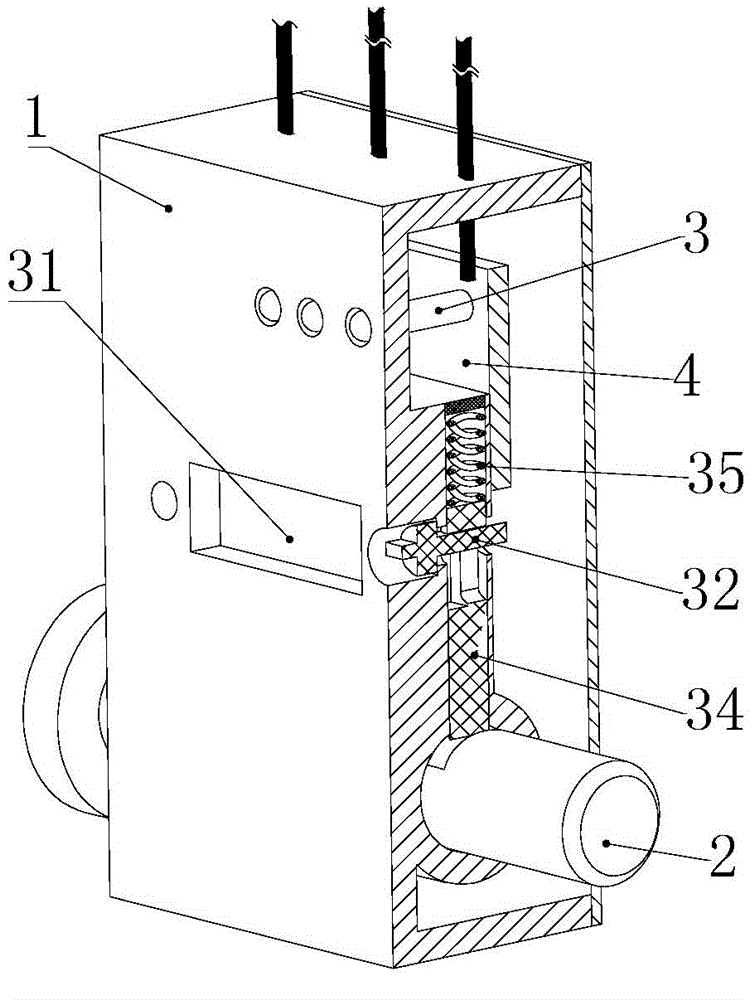 Switch cabinet misoperation-preventive locking device and working method thereof