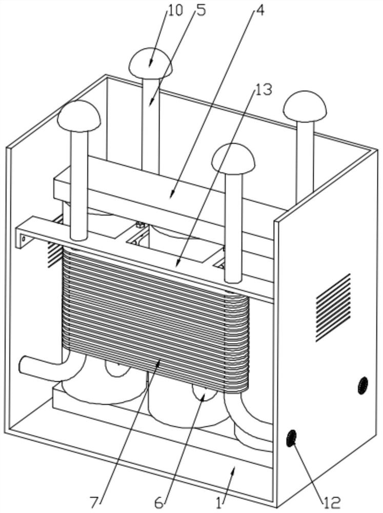 Power transformer with active heat dissipation function