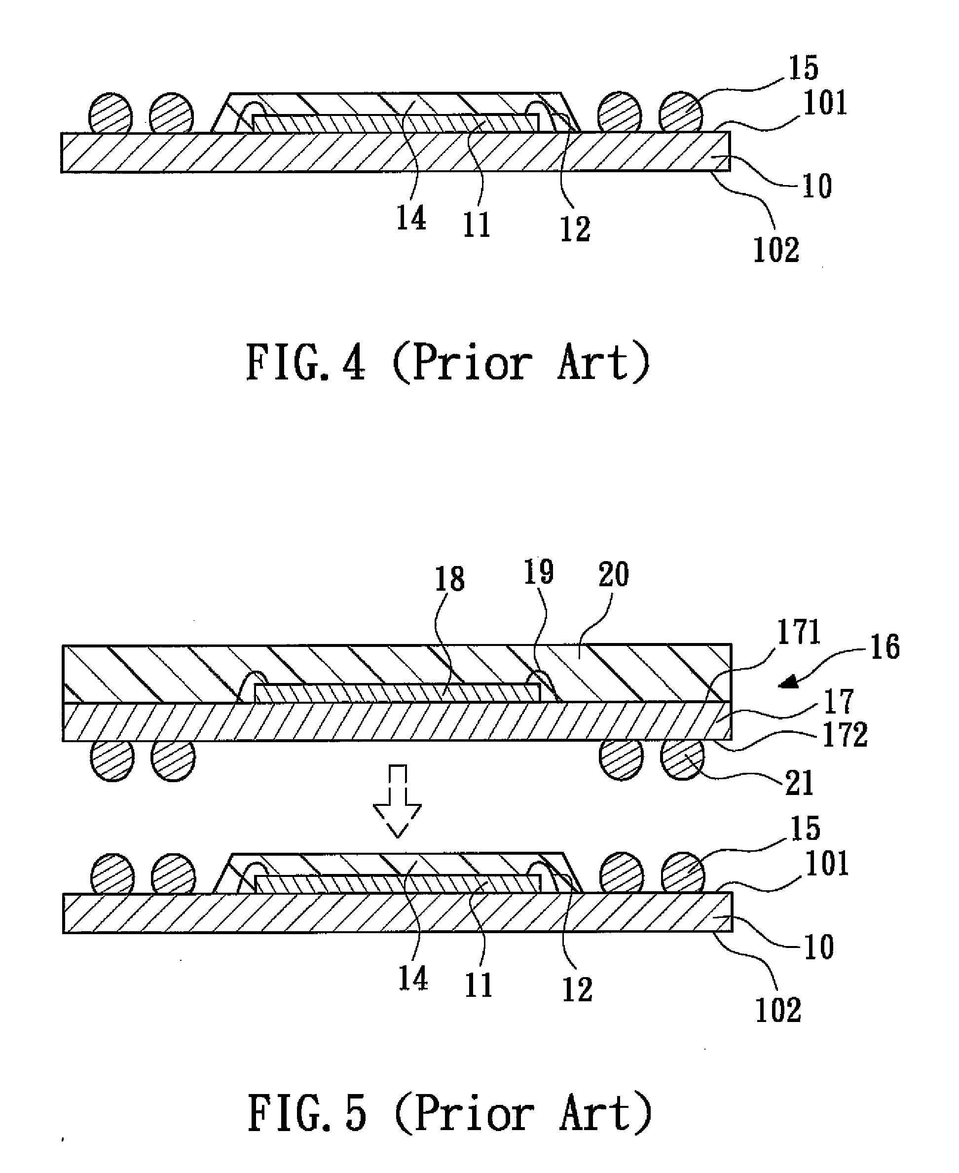 Semiconductor package and the method of making the same