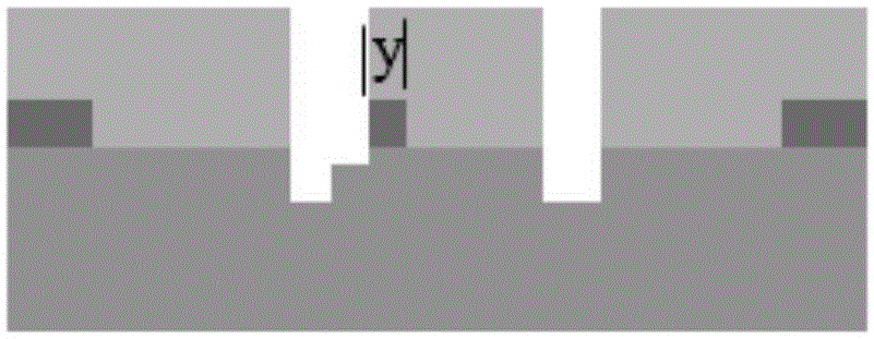 Detection method for bridging position in metal hard mask all-in-one etching