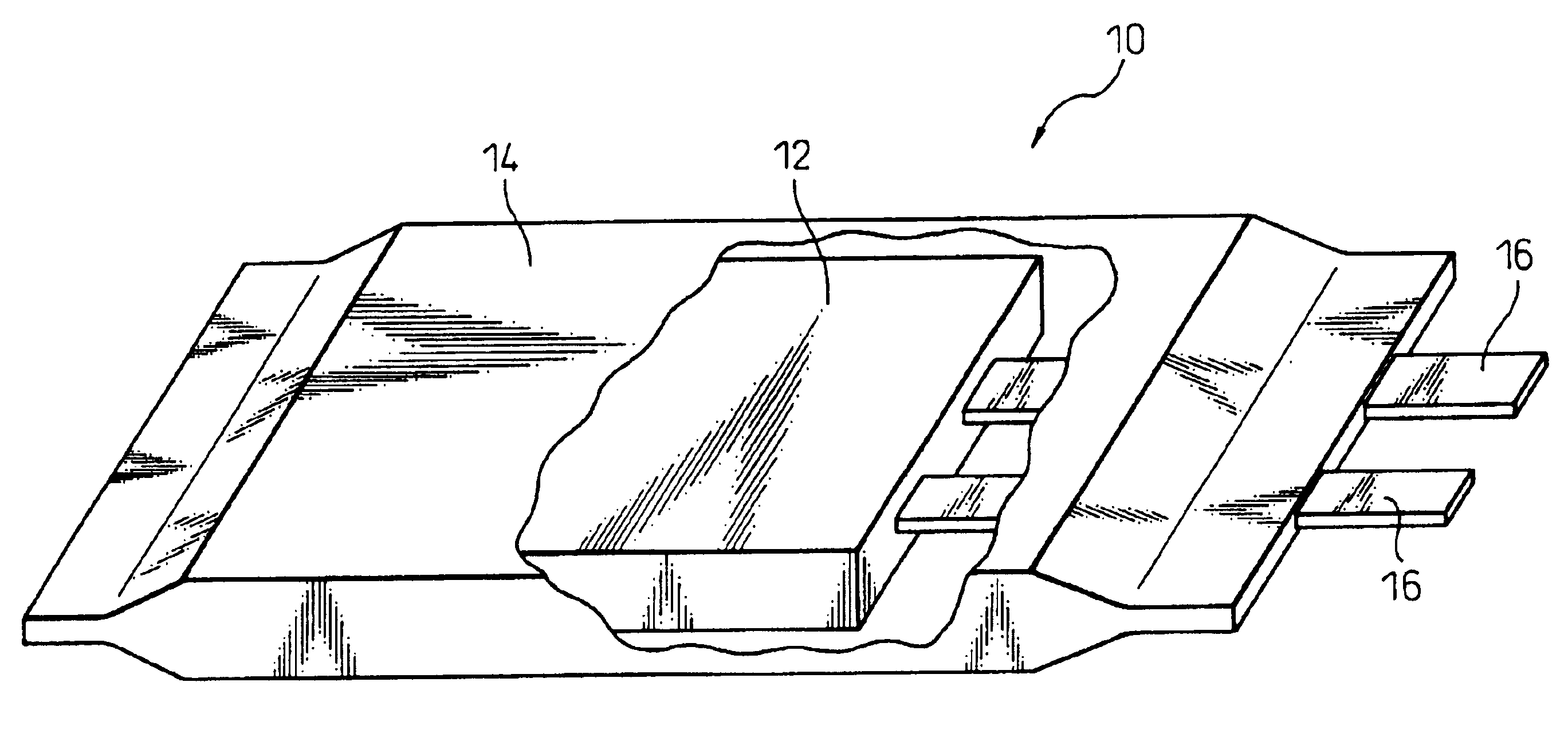 Flat aluminum electrolytic capacitor and method of manufacturing the same