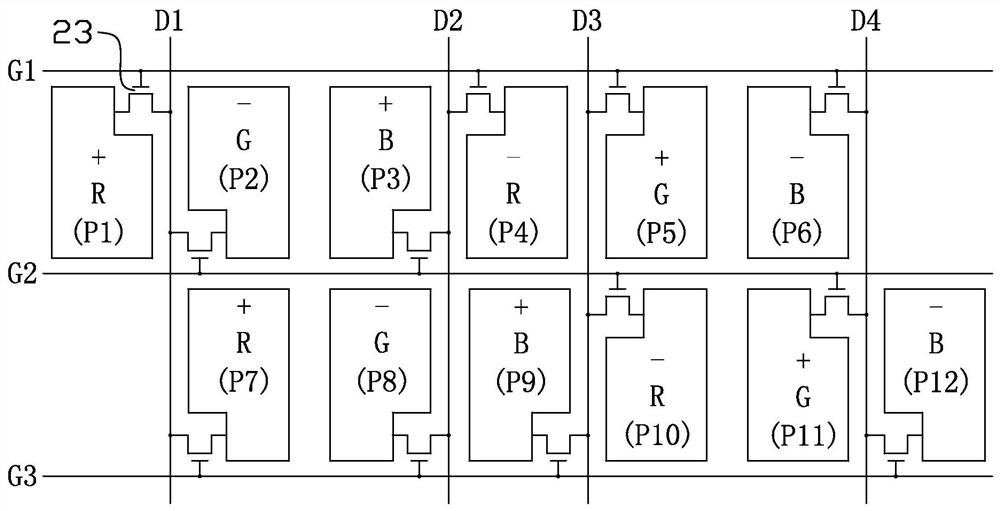Pixel arrangement unit, pixel arrangement structure and display panel