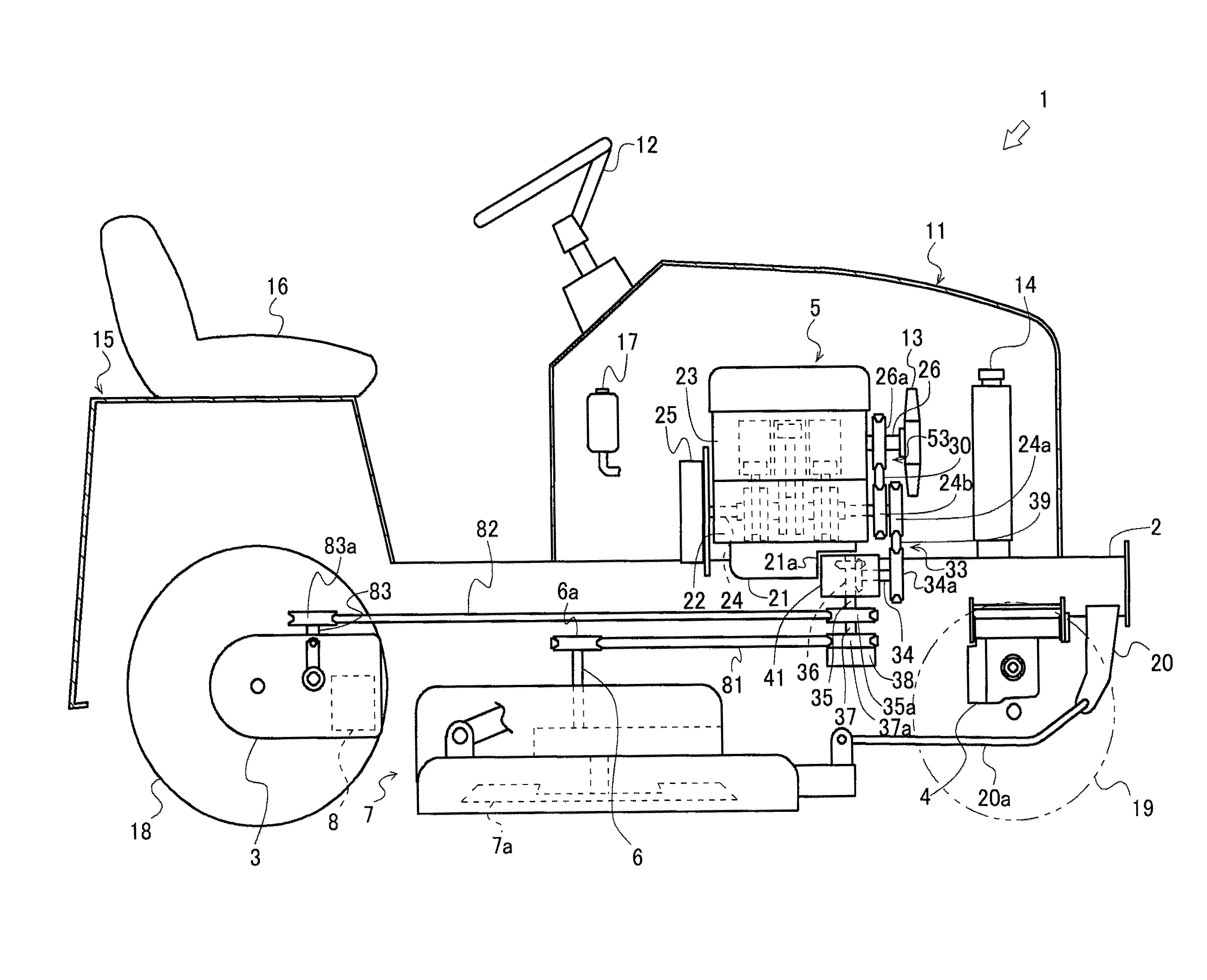 Engine and power transmission device