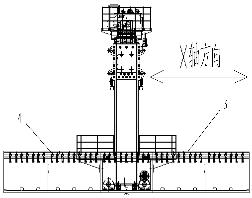 The control system of the ejector device of the ultra-long stroke gantry mobile hydraulic press