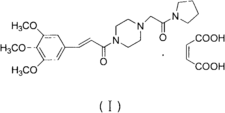 Improved synthetic method of cinepazide maleate