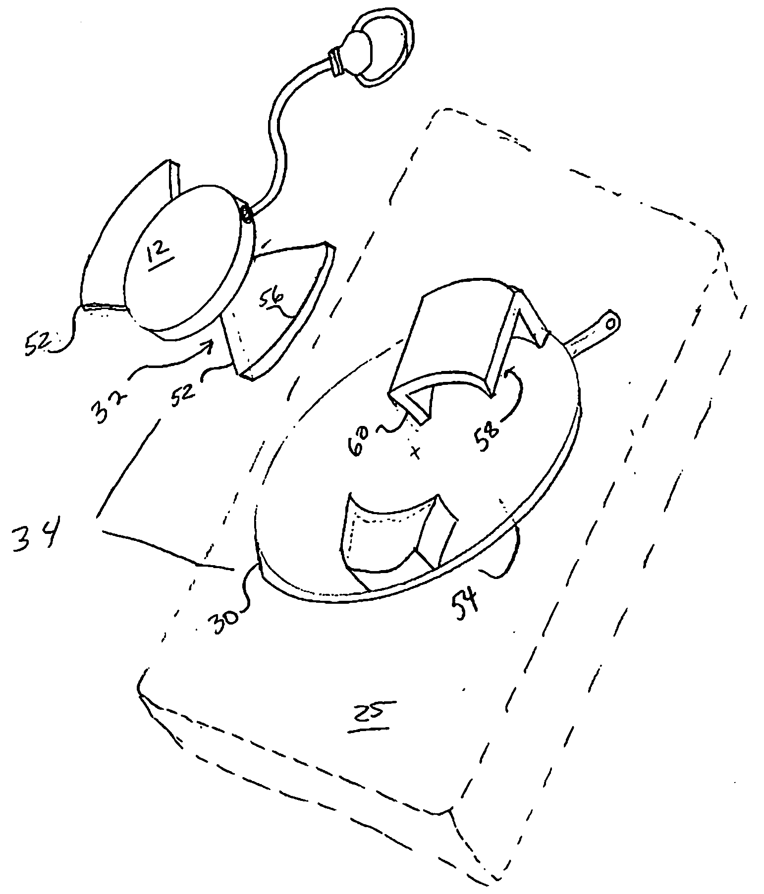 Retractable cord assembly for securing portable electronic devices