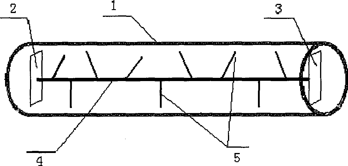 Enhanced heat transfer unit of self-drive periodically brushing boundary layer fracture in heat exchange tube