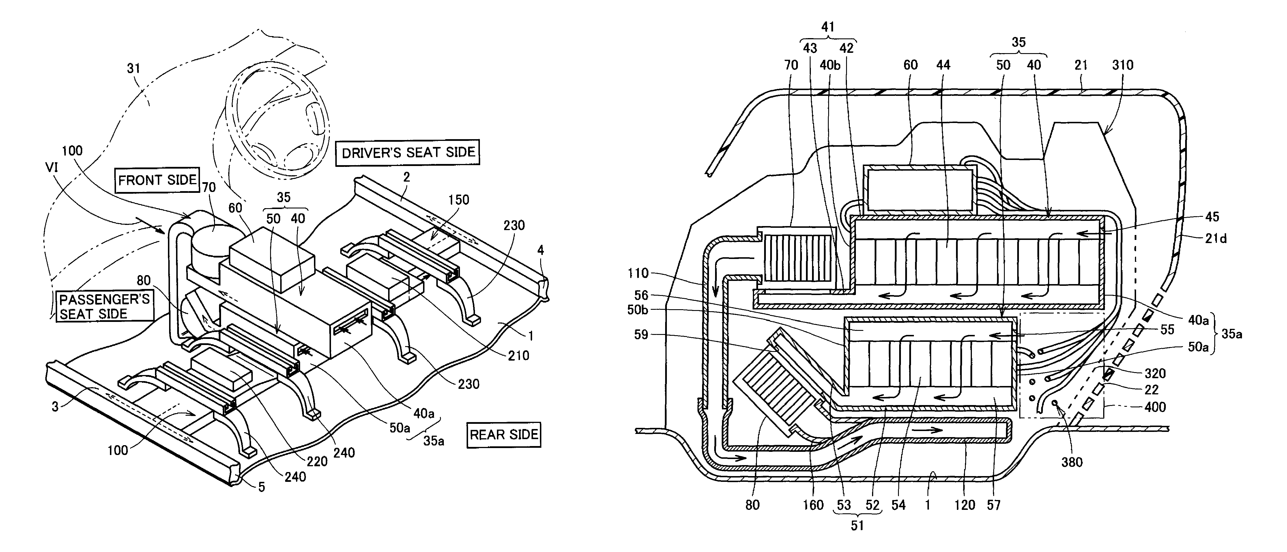 Structure for mounting power supply apparatus on vehicle