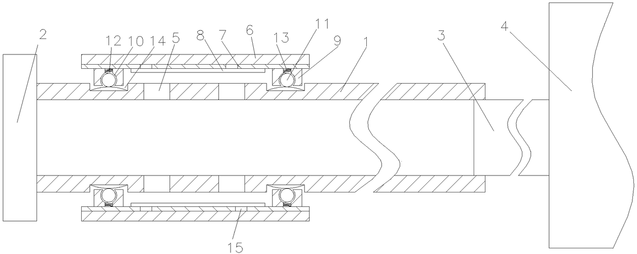 Inner wall toughening agent for fiber-toughened and heat-resisting optical fiber outer sleeve