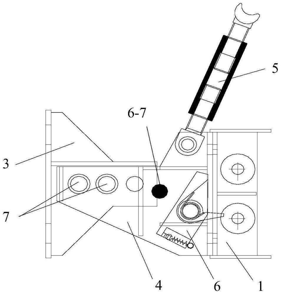 Supporting device of attached lifting scaffold