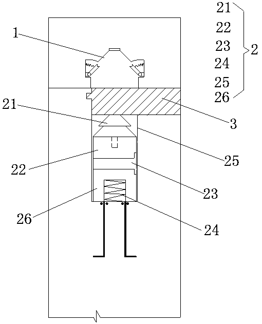 Fabricated pre-embedded assembly for beam and wall connecting and using method thereof
