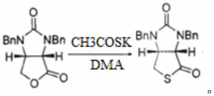 A kind of method for preparing d-biotin thiolactone intermediate