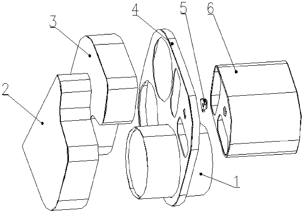 A mixing device for square box structure