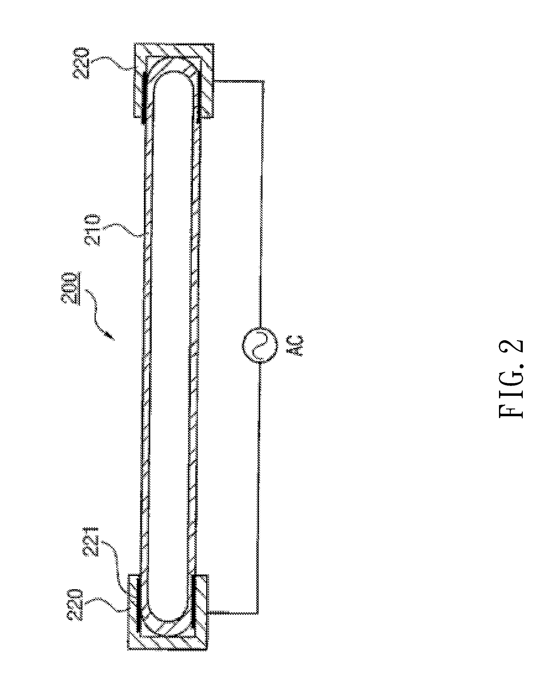 Ceramic-glass composite electrode and fluorescent lamp having the same