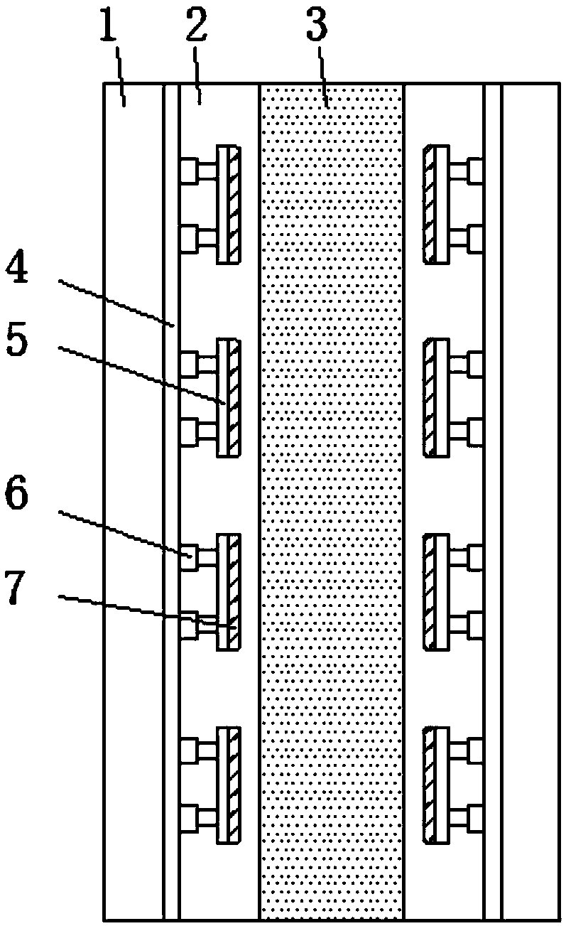 Fixing structure for computer main board conveying belt transmission