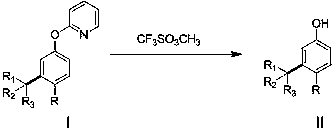 A kind of synthetic method of m-position alkylphenol