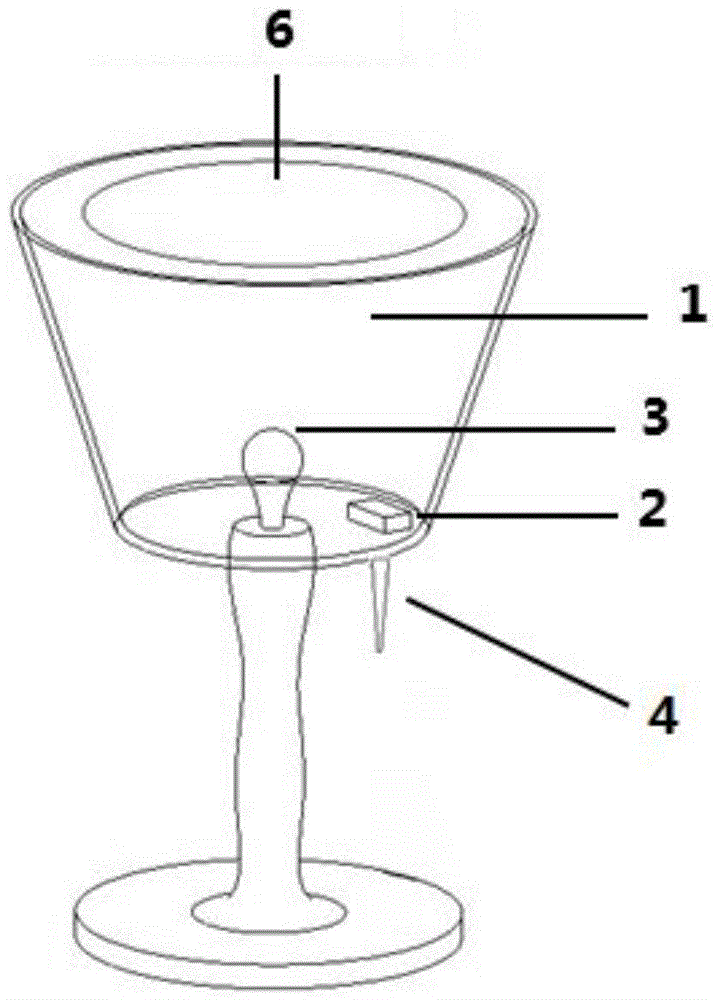 Internet of Things dynamic audio-video launching type intelligent lamp