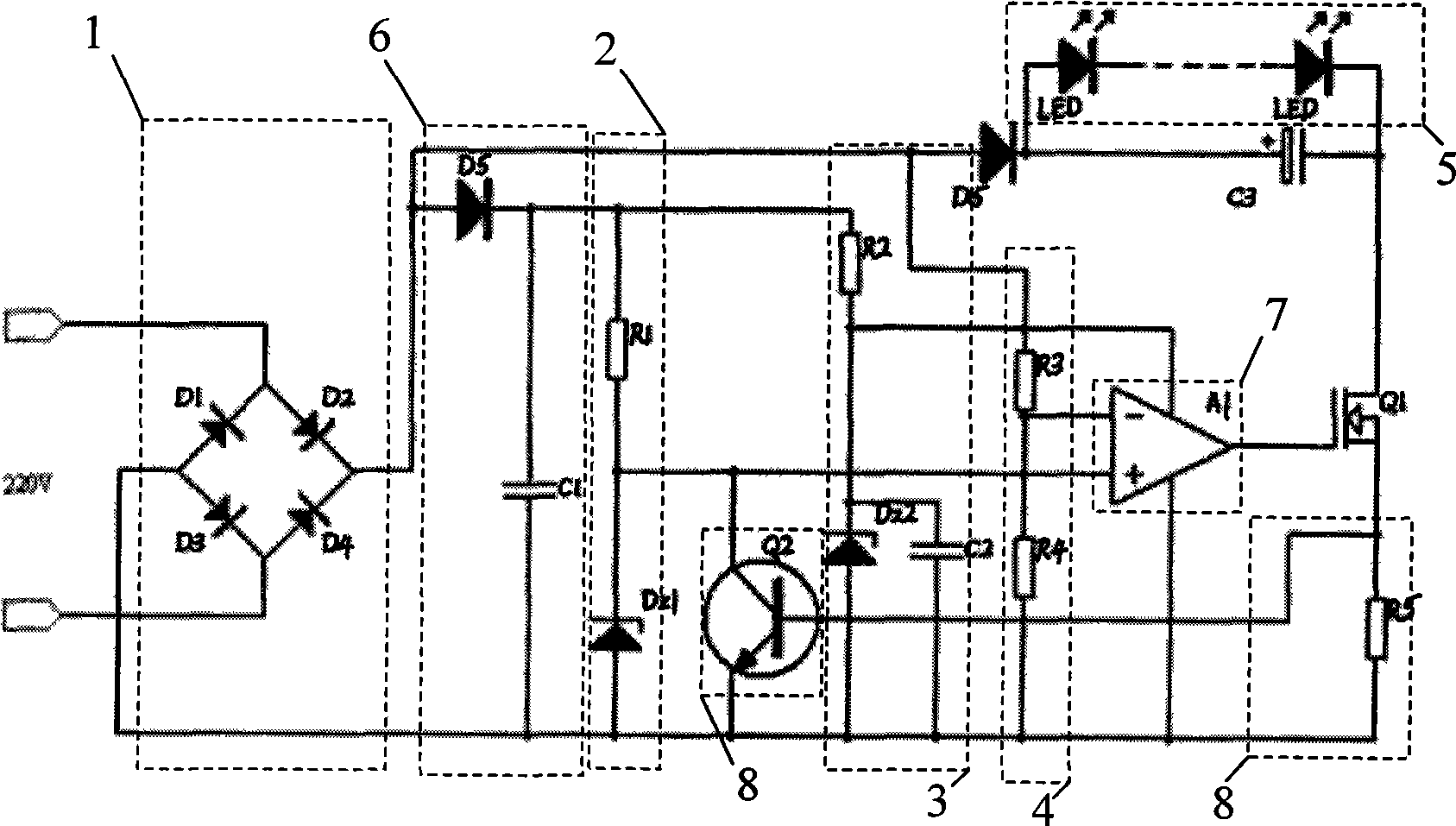 Commercial power LED constant current driver
