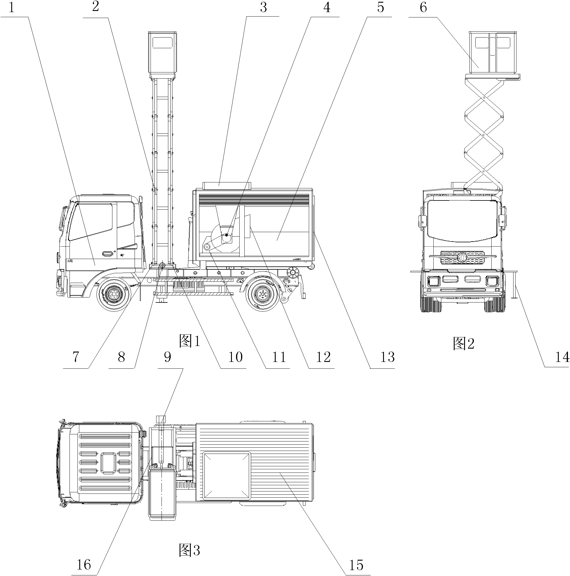 Movable type street tree pruning and treating device