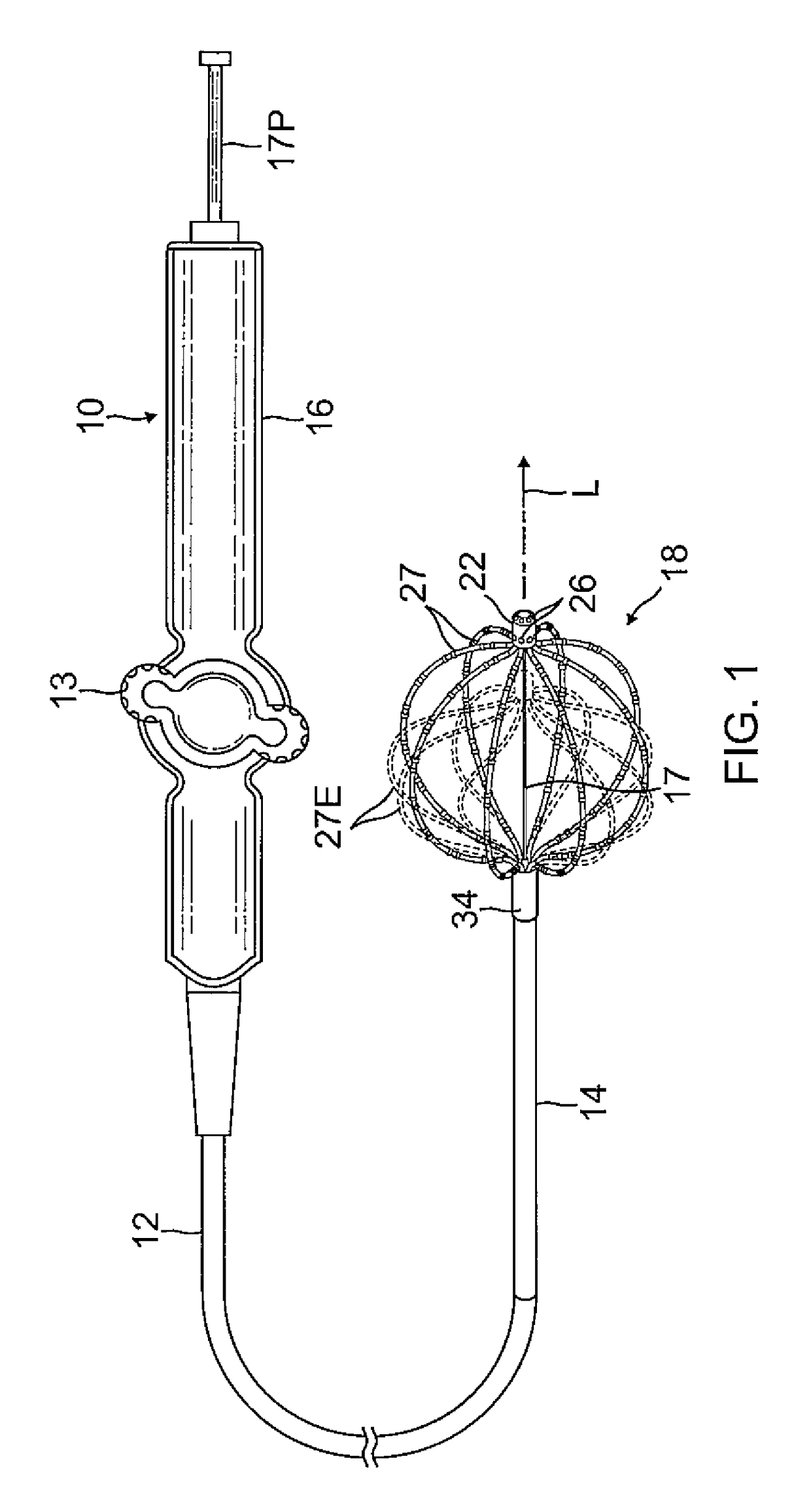 Basket catheter with improved spine flexibility