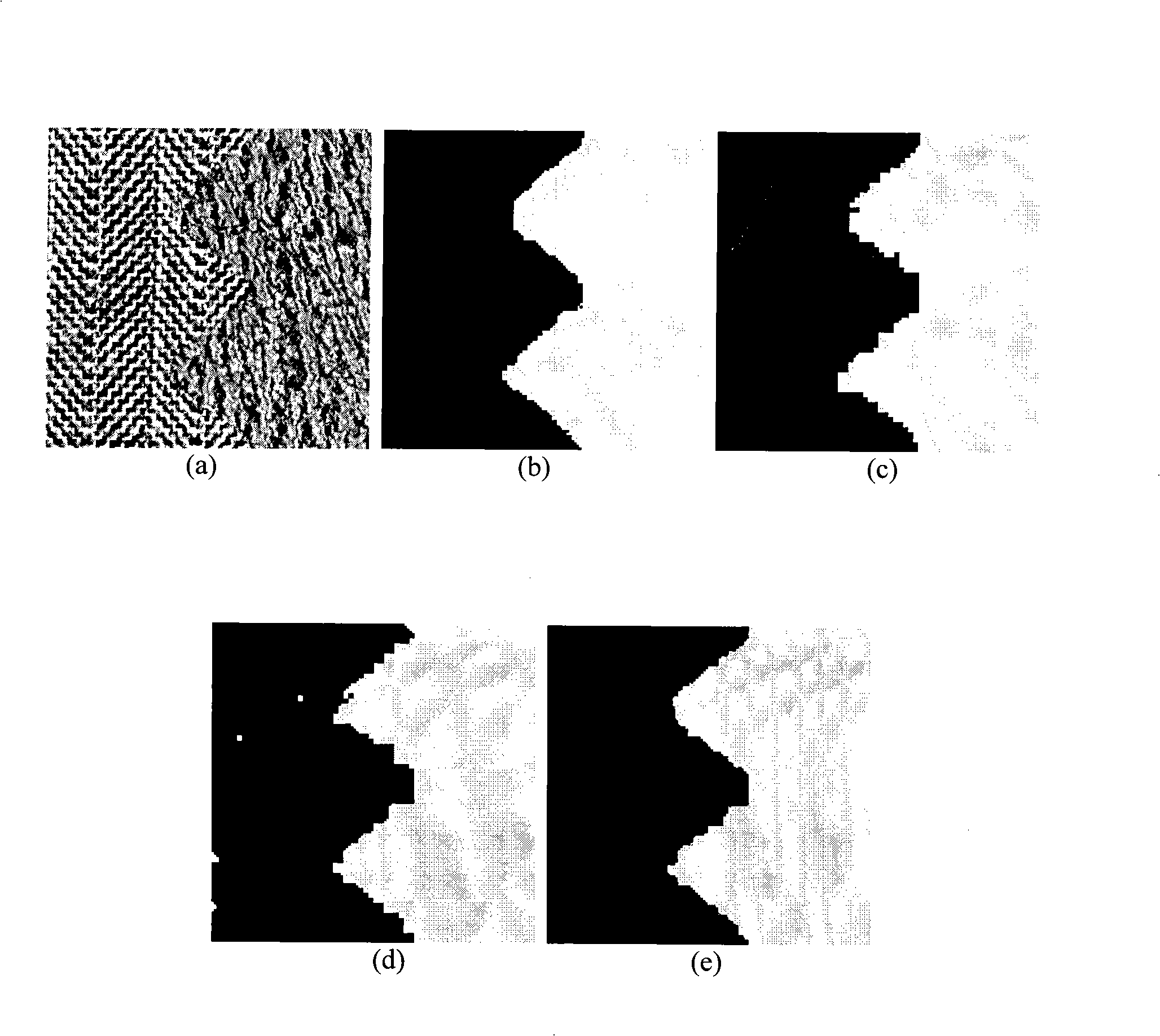 Method of image segmentation based on character selection and hidden Markov model