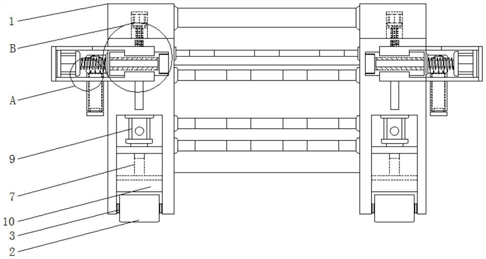 An automatic roll-changing pole piece slitting machine for battery production