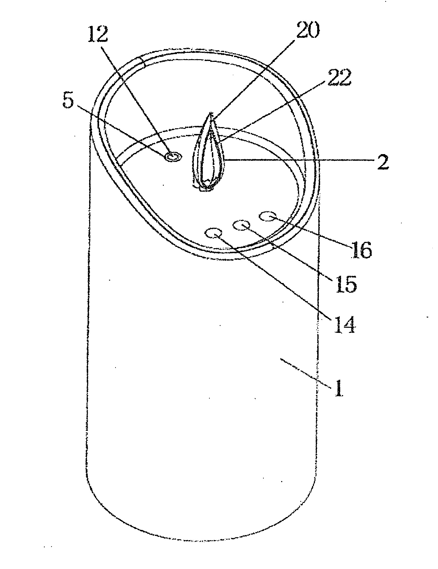 LED candle lamp having humidifying and flavoring function