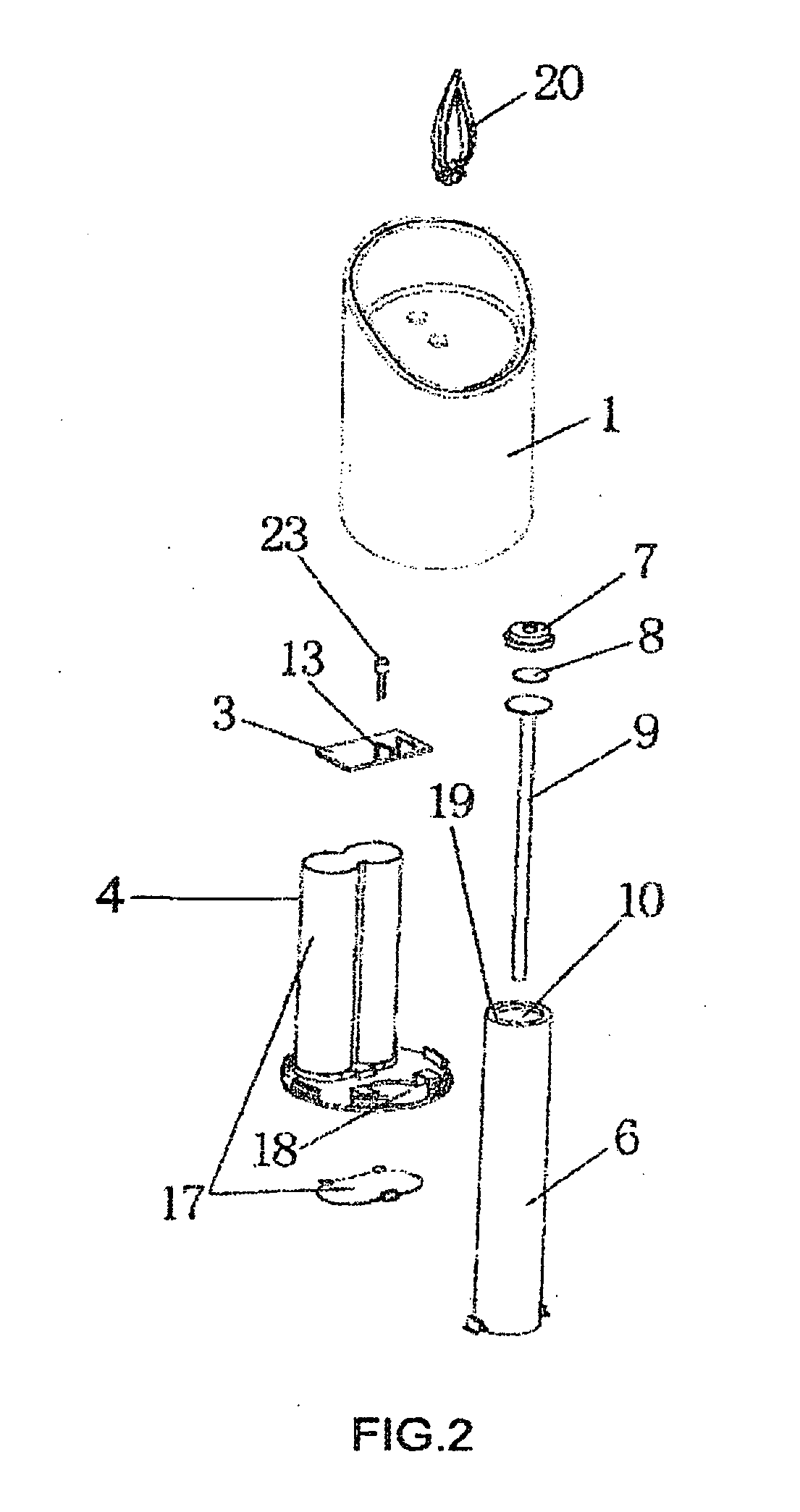 LED candle lamp having humidifying and flavoring function