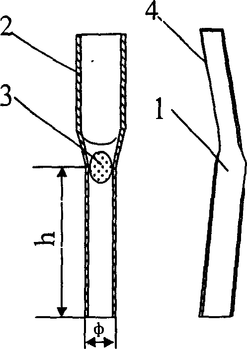 Small size honeycomb structural member spot welding movable electrode and welding method
