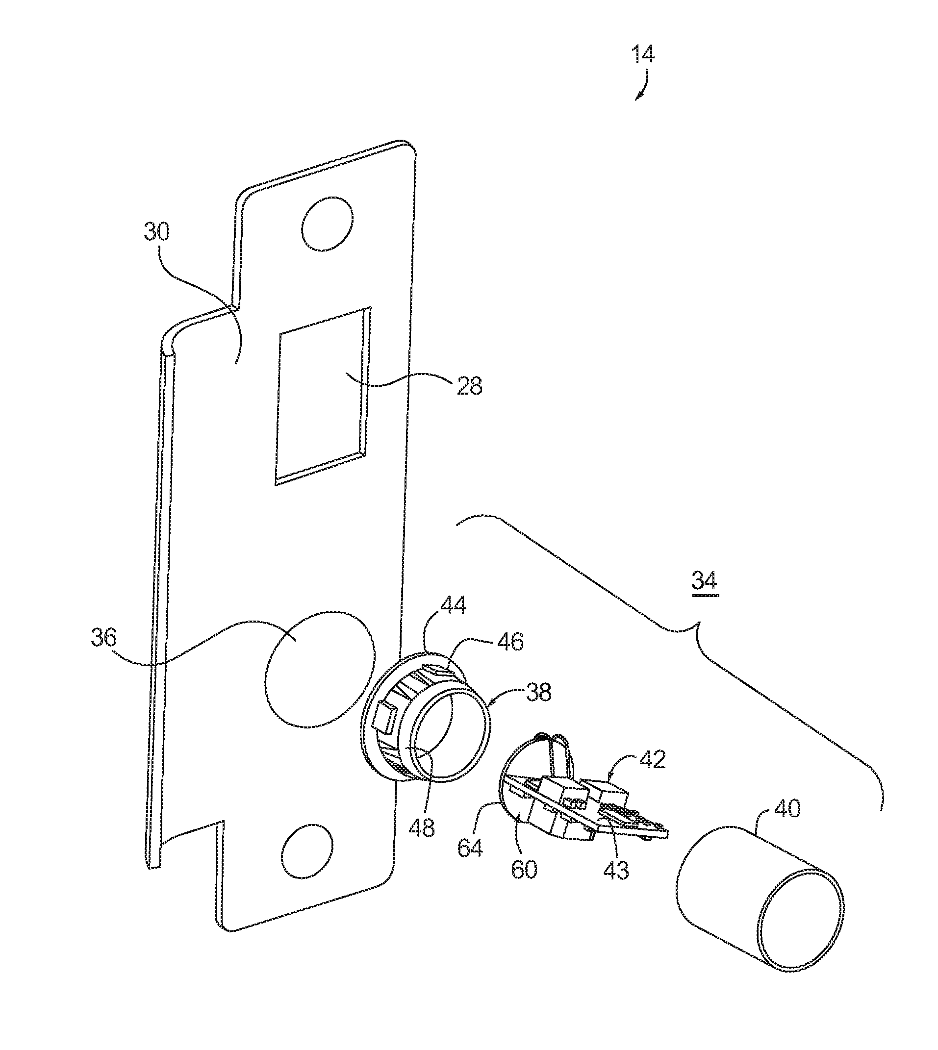 Compact power transfer mechanism using induced emf