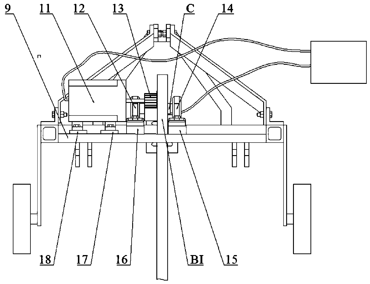 A subsoiler with tillage depth compensation mechanism