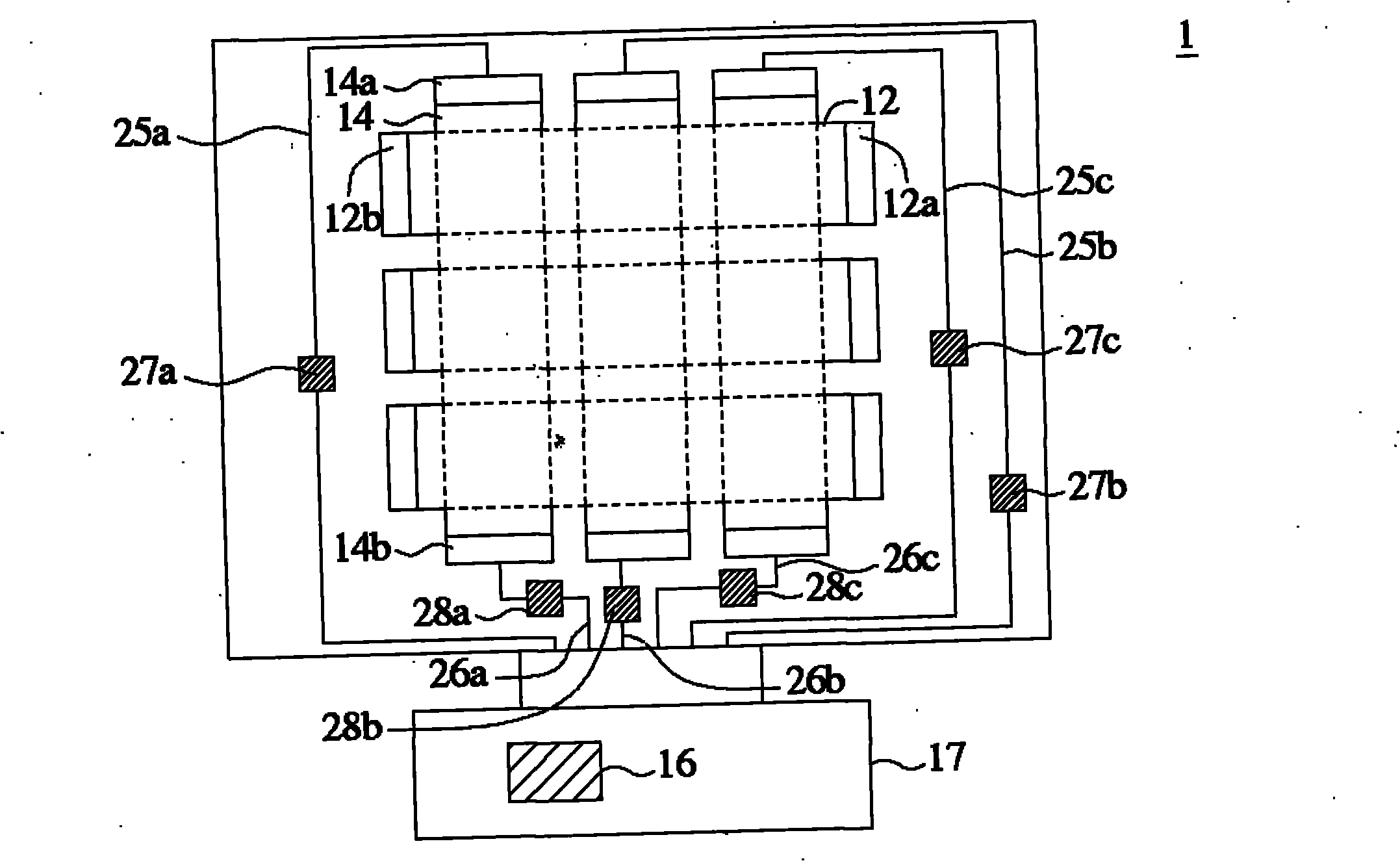 Matrix type touch panel and designing method thereof
