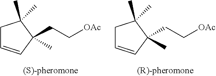 Enantioselective process for the preparation of enantiomers of sex pheromones