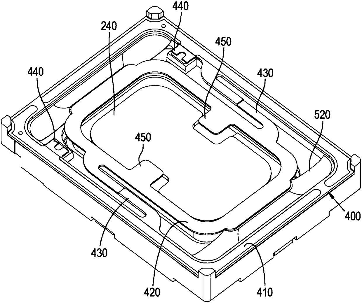 High power microspeaker with sub-diaphragm