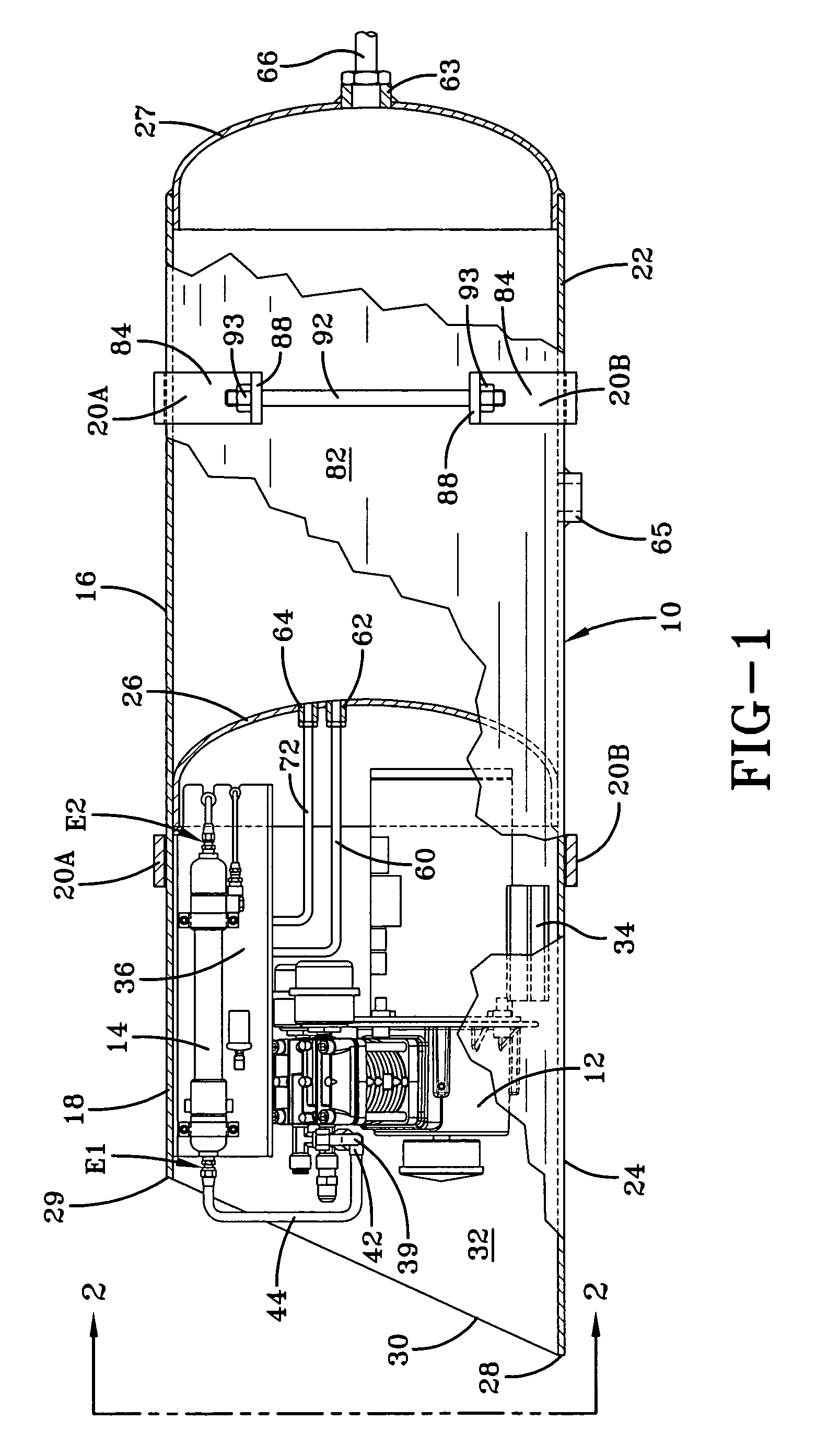 Dry compressed air supply module