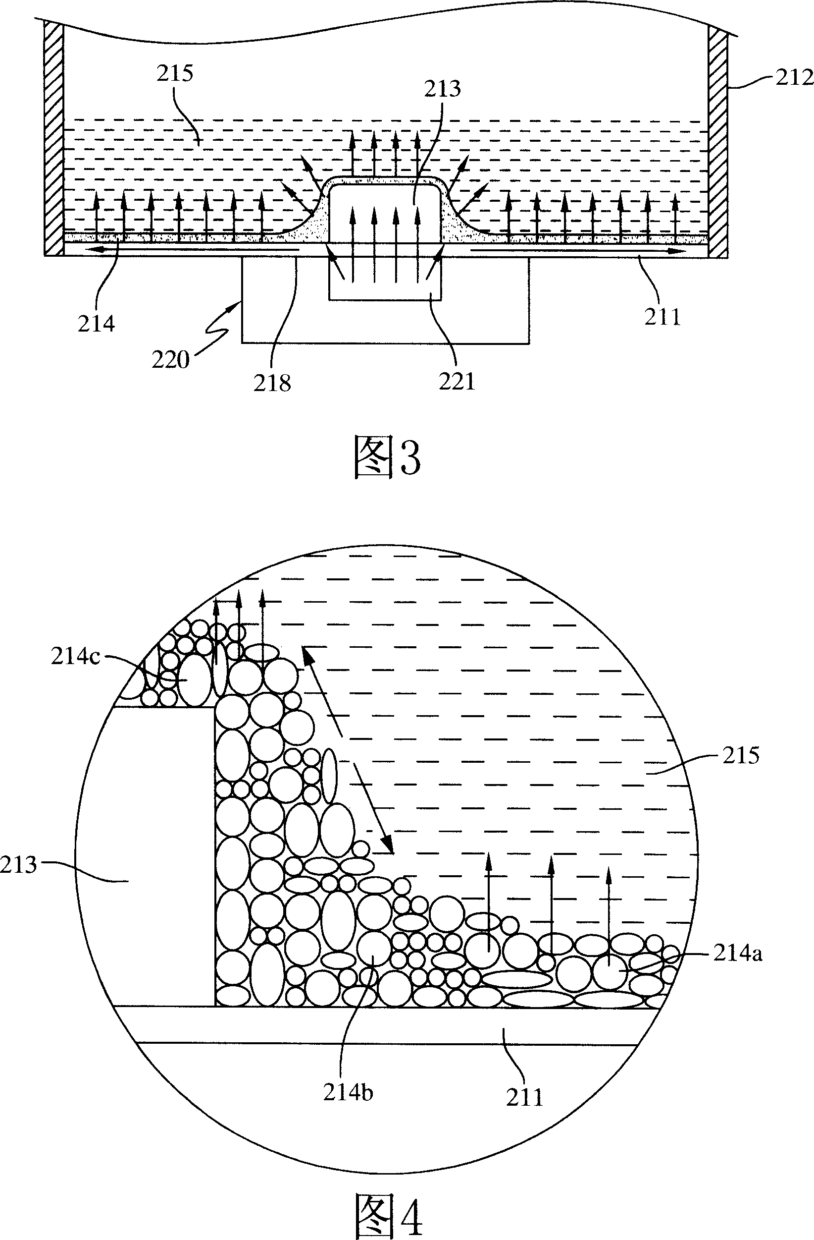 An evaporation cavity heat radiator