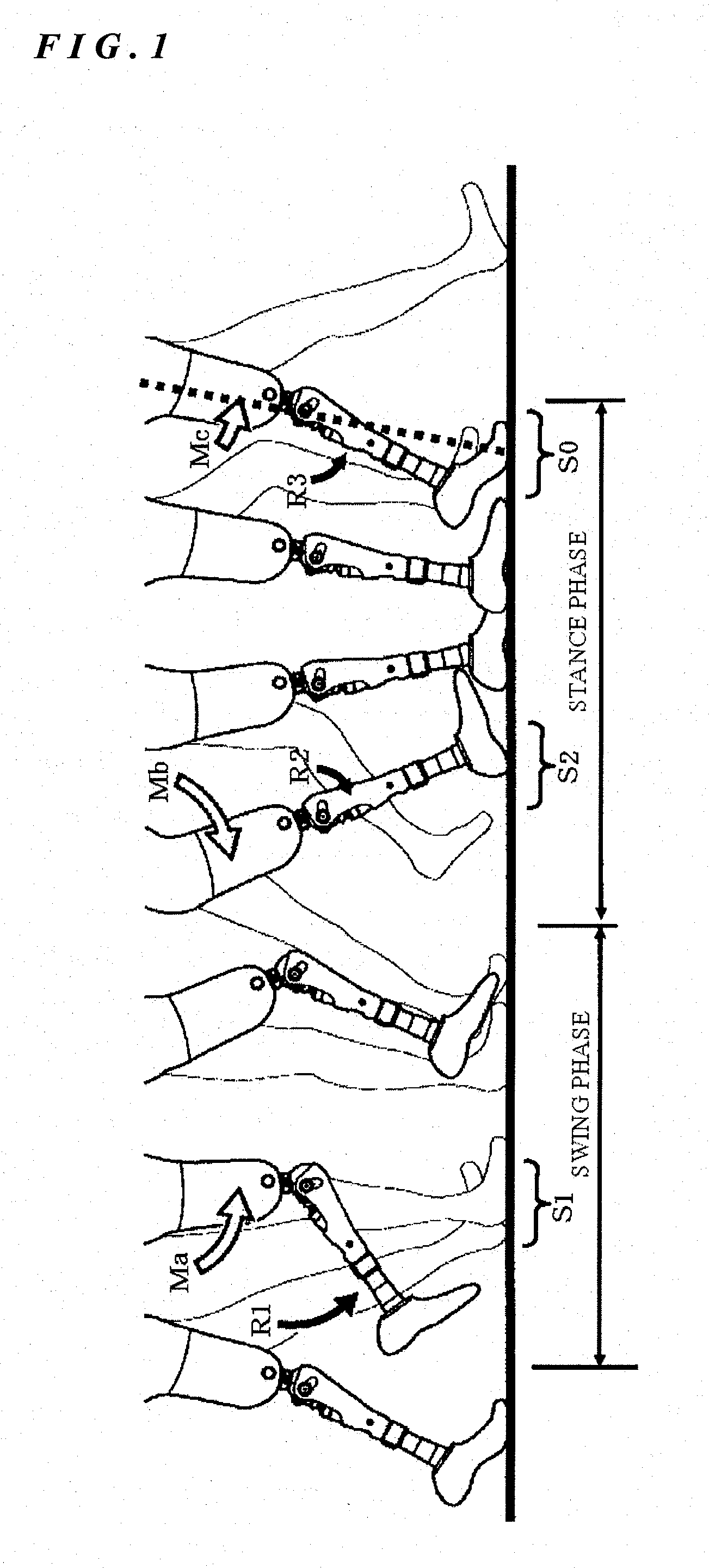 Prosthetic limbs with means capable of reducing torque in the initial period of bend of knee joint