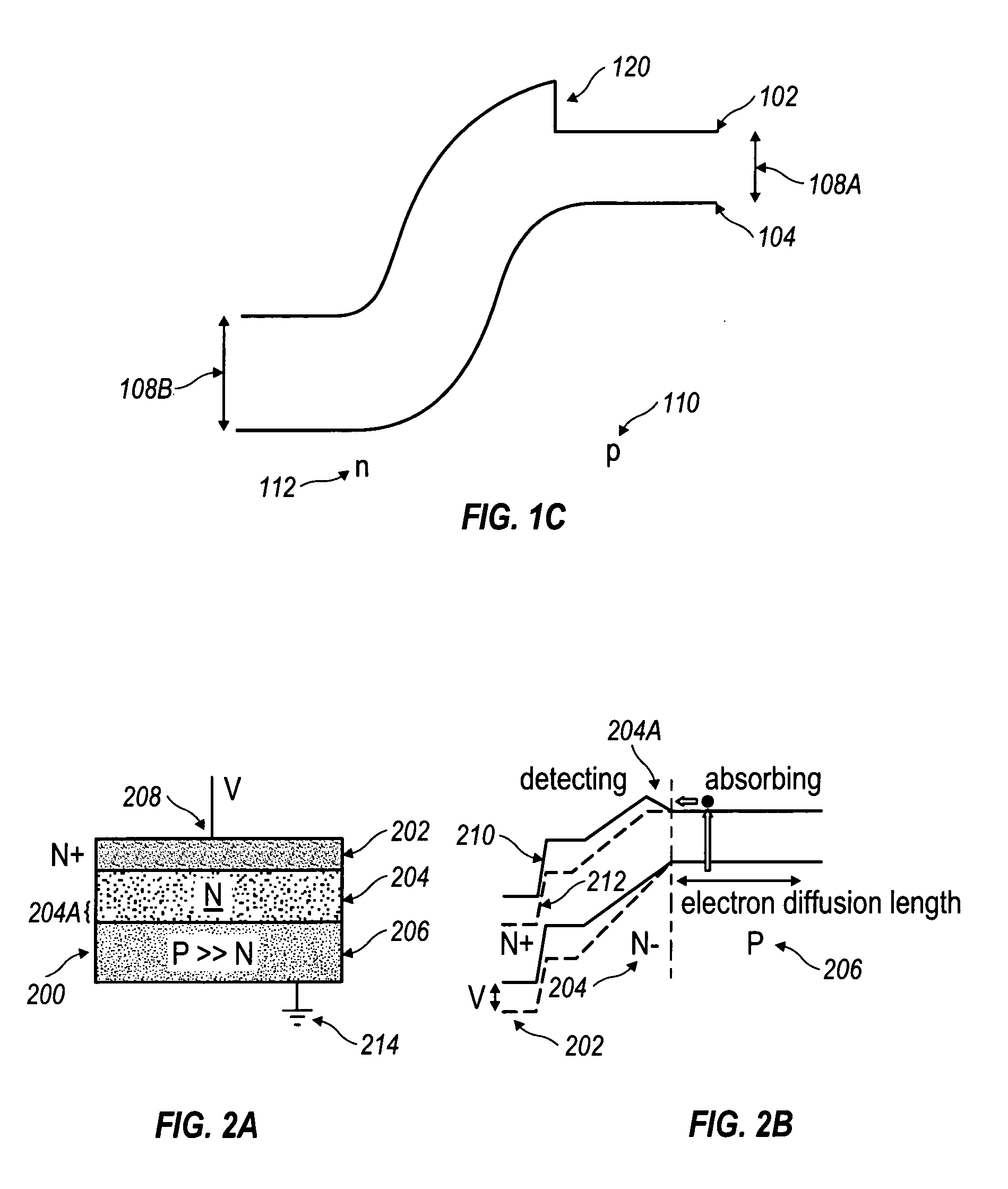 Separate absorption and detection diode for VLWIR