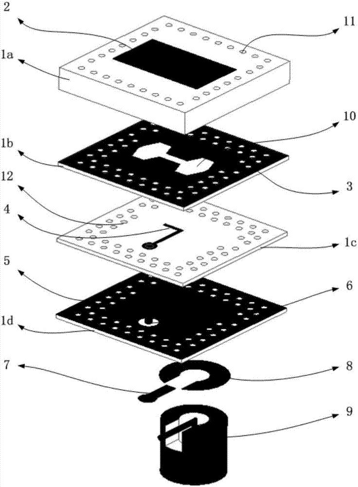 Dumbbell-shaped slot coupling excitation-based wideband low-profile microstrip antenna