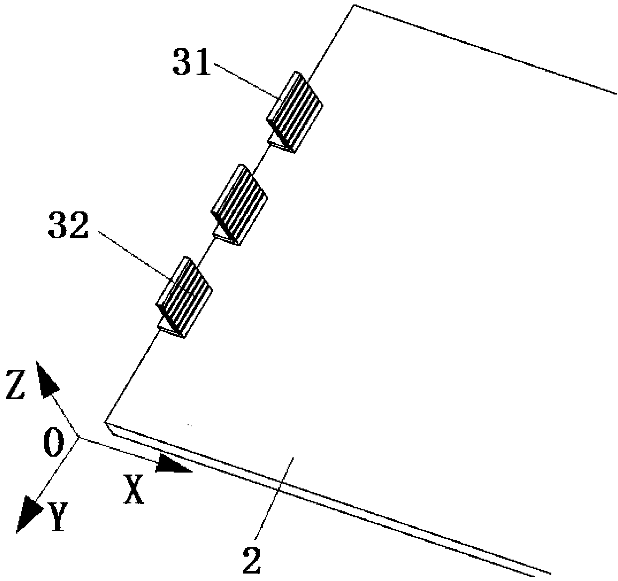 Flexible tool for detecting and machining aircraft wing panel profile and detecting and machining method