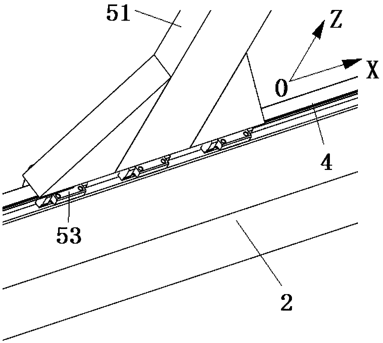 Flexible tool for detecting and machining aircraft wing panel profile and detecting and machining method