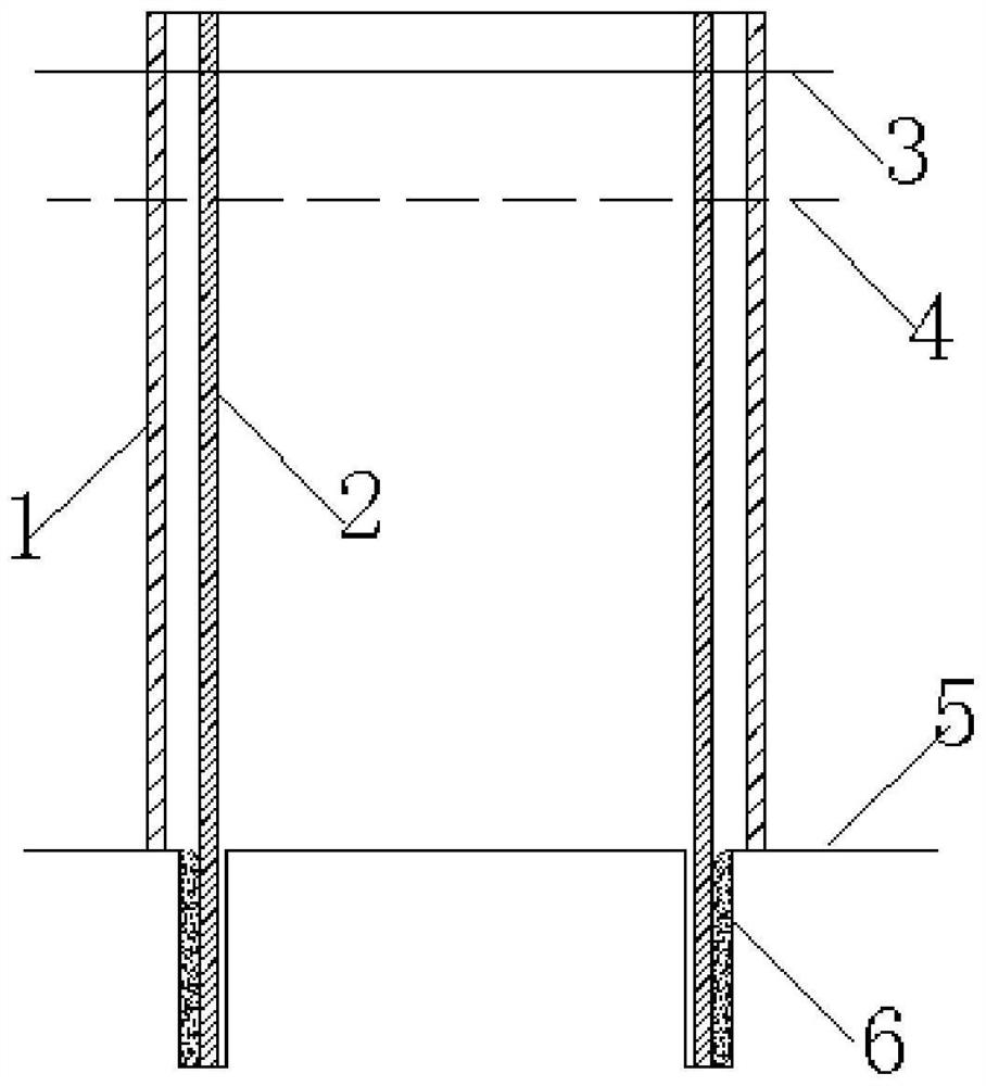 Deepwater pile foundation steel casing construction method suitable for bare rock geological conditions