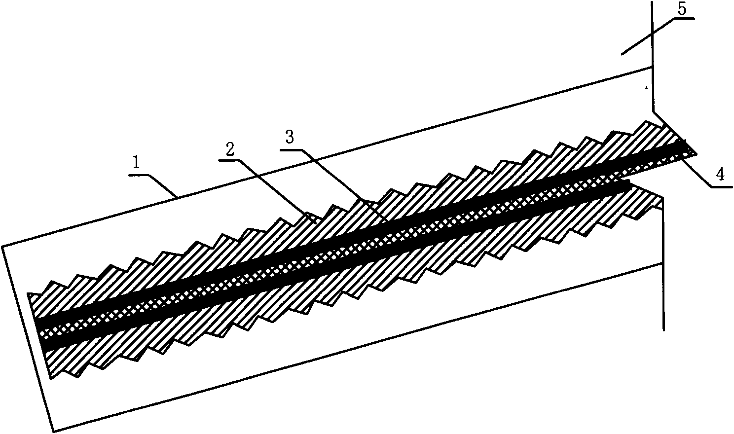 Recoverable composite anchor rod and construction method thereof