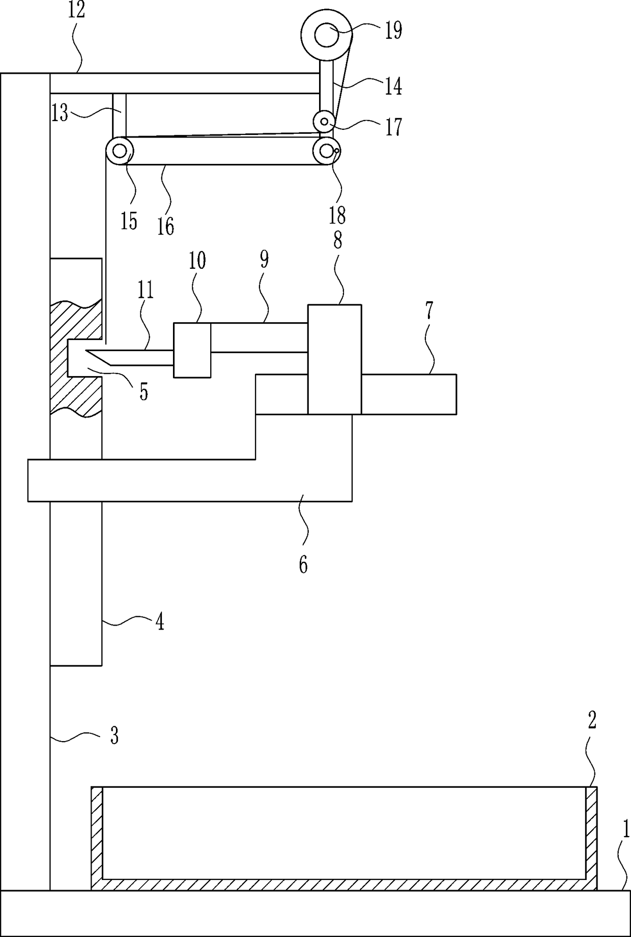 Automatic equal-length large-pole-piece-cutting equipment for pole piece for lithium battery production and processing