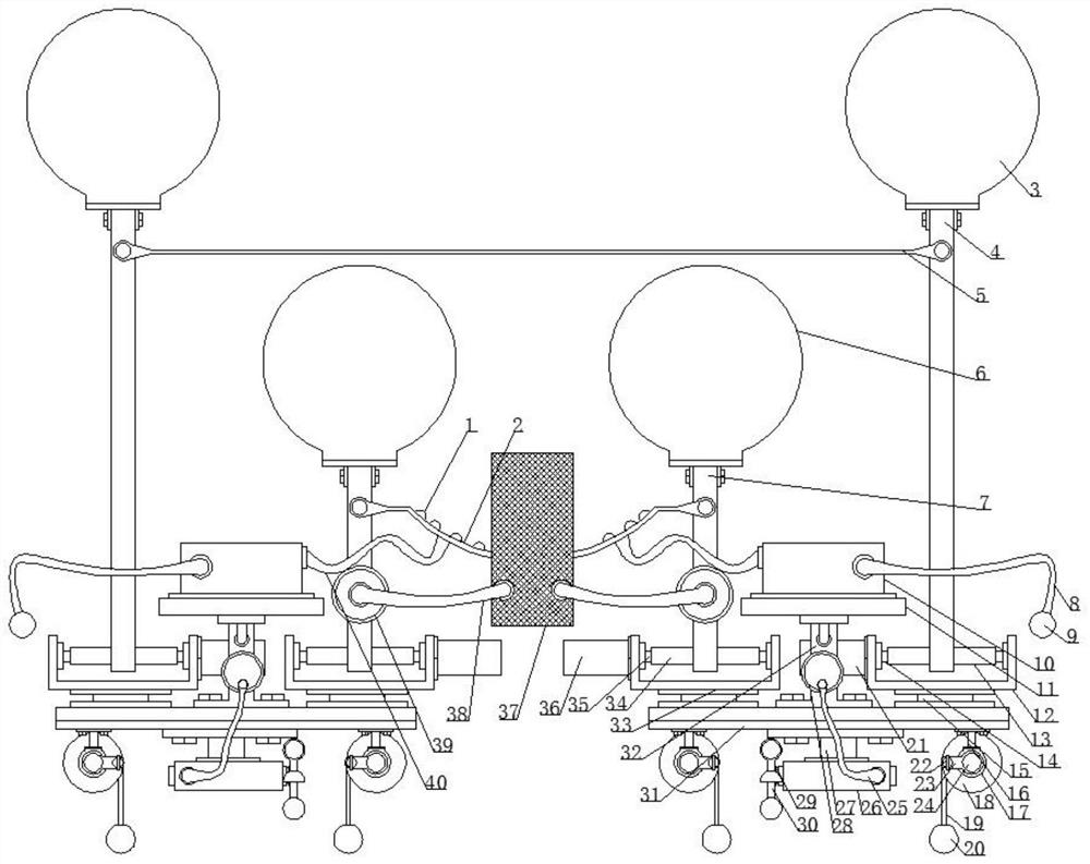 Efficient flood control device for hydraulic engineering