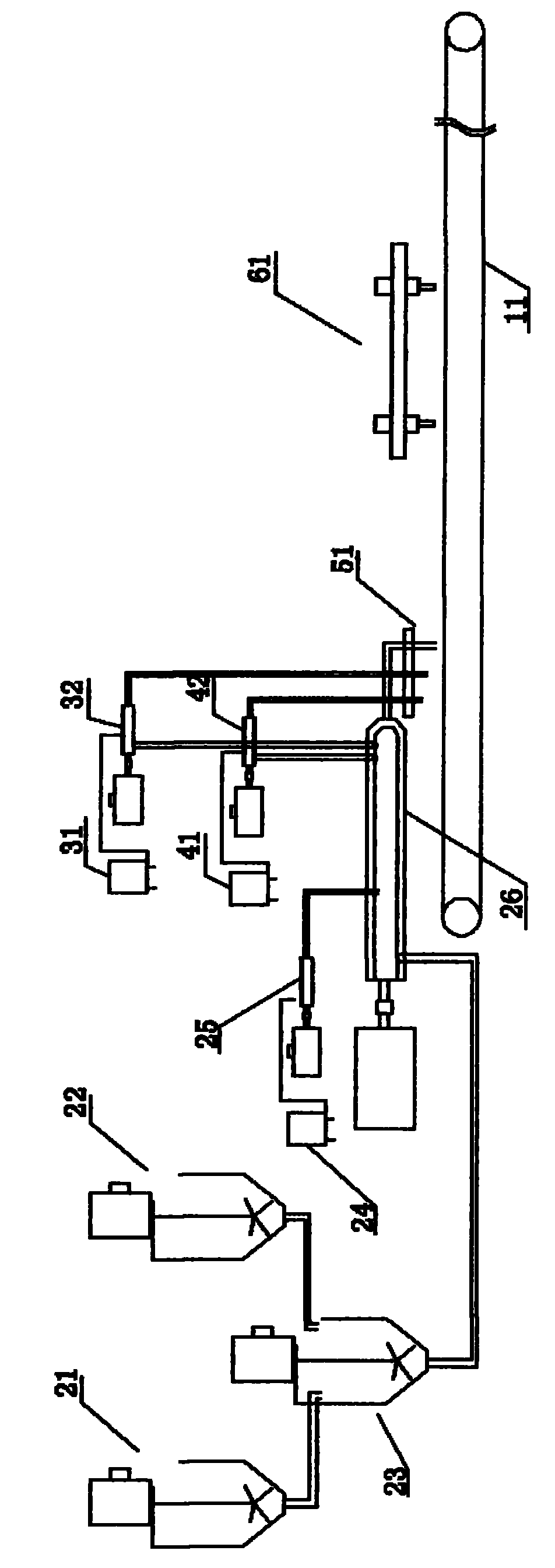 Equipment for producing artificial stone with decorative pattern