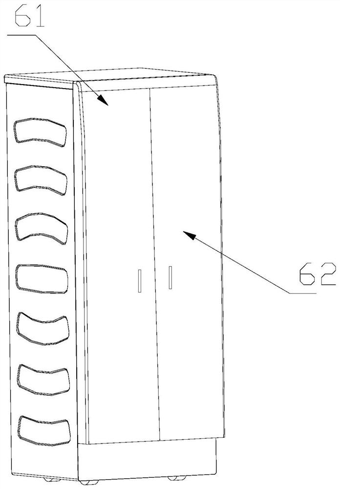 A built-in laundry processing device